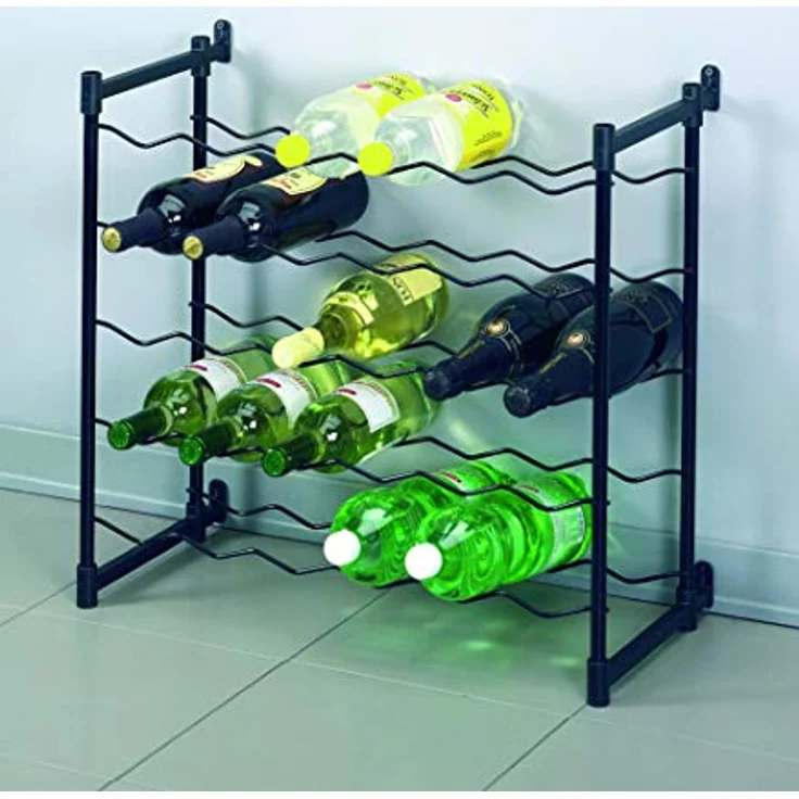 Metaltex Flaschenregal, Grau, Für 30 Flaschen – Bild 5