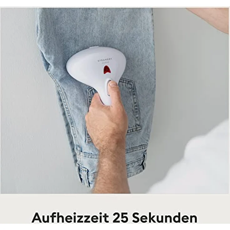 Steamery Dampfbürste Cirrus 1 Handheld Steamer, effiziente Alternative zum Bügeln, 1500 W, blau – Bild 4