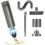 Genius Invictus ONE Table Set 9-TLG. tragbarer Auto Handstaubsauger 2in1 Luftpumpe Luftgebläse für Tisch Desktop PC Tierhaare, Laufzeit bis 20 Min., HEPA Filter