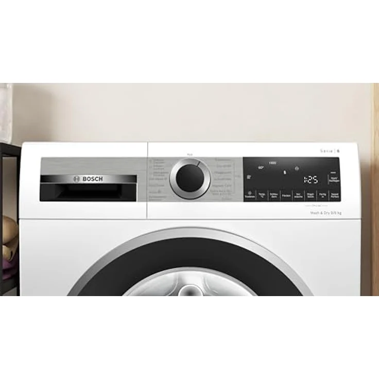 Bosch Hausgeräte WNG24441 Serie 6 Waschtrockner, 9 kg Waschen und 6 kg Trocknen, 1400 UpM, Wash und Dry, Fleckenautomatik: entfernt 4 Fleckenarten, Iron Assist: Dampf zum Entknittern,Eco Silence Drive – Bild 2