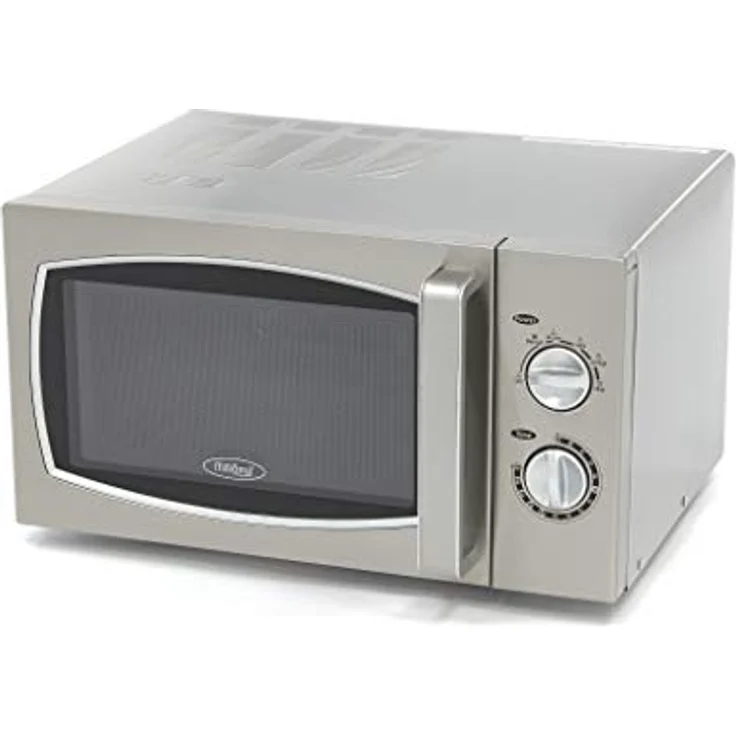 Maxima Horeca Mikrowelle, 900W mit 6 Programmen, 25L, Edelstahl, für Platten bis Ø33 cm – Bild 1