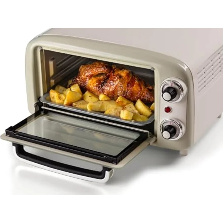 Ariete Minibackofen Ariete Mini-Backofen Vintage Beige, 800 Watt, 10 Liter – Bild 5
