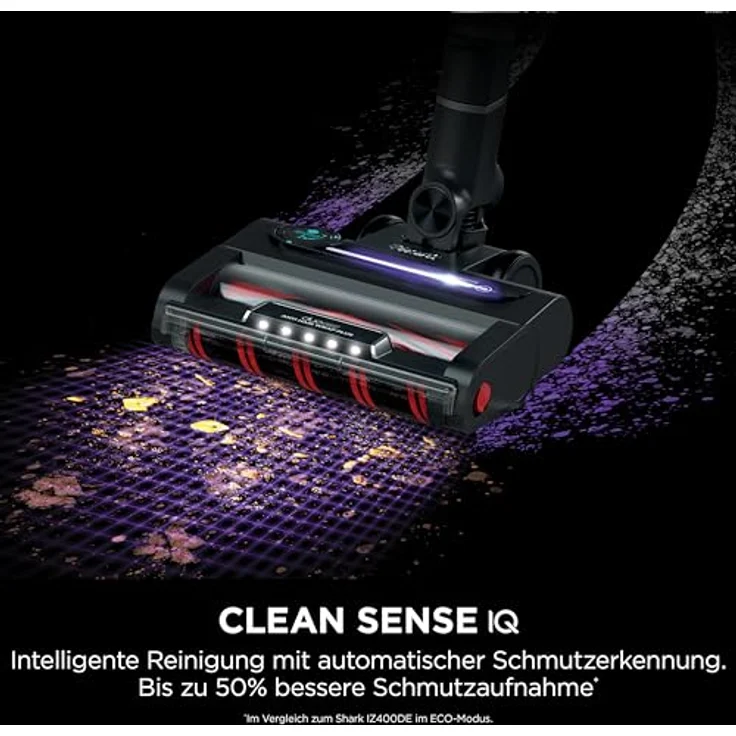 Shark Stratos Akku-Staubsauger IZ400EUTBK, kabellos, beutellos, bis 60 Min. Laufzeit, für Tierhaare und Allergiker, grau/roségold mit Auto-Kit und Knickgelenk-Rohr – Bild 4