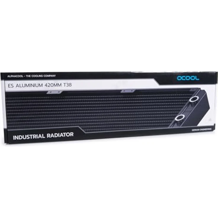 Alphacool ES Aluminium 420 mm T38, Schwarz, leistungsstarker Radiator für industrielle Anwendungen – Bild 8