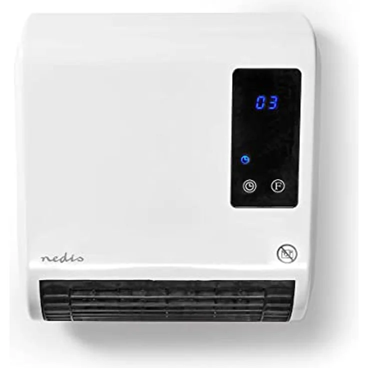 Nedis HTBA20WT Keramik-Heizlüfter 20m² Weiß, Grau, Heizlüfter – Bild 1