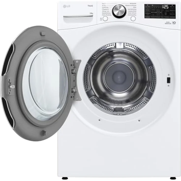 LG RT18VT, Freistehender Wäschetrockner mit Wärmepumpentechnologie, Weiß, Dual Inverter, Sensor Dry, Allergy Care, ThinQ® App-Kompatibilität – Bild 4