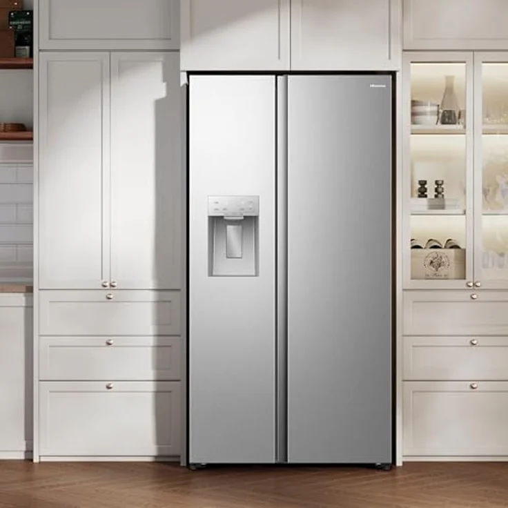 Hisense RS5P528STIE, Side-by-Side Kühl-Gefrier-Kombination in Edelstahl, 347 Liter Nutzinhalt, No-Frost-Technik, für 3-4 Personen, Energieeffizienzklasse E – Bild 10