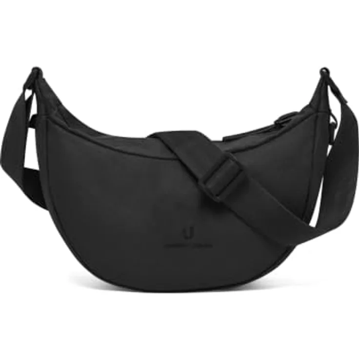 Johnny Urban Ally Small, Crossbody Bag im Moon Bag Design, wasserabweisend, schwarz, kompakt für Festivals und Stadtbesuche, verstellbarer Gurt