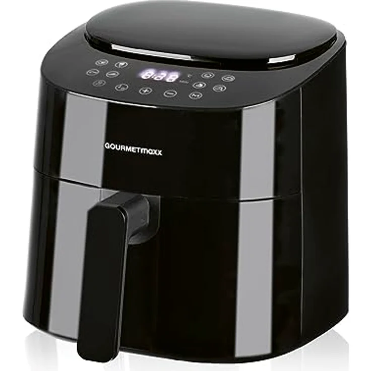 GOURMETmaxx Heißluftfritteuse 4,5L 1400 W | Mit 8 verschiedenen Programmen ideal zum Braten, Grillen, Rösten etc. | Besonders fettarme und schonende Zubereitung | Timer & Abschaltautomatik – Bild 1
