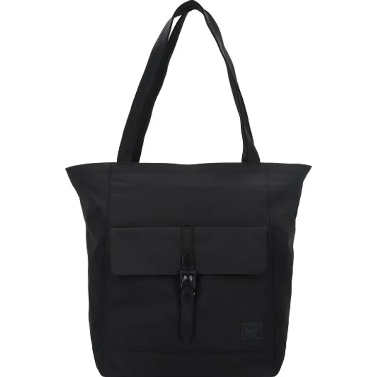 Herschel Retreat Shopper Tasche, 38 cm mit Laptopfach, schwarz, 100% PET
