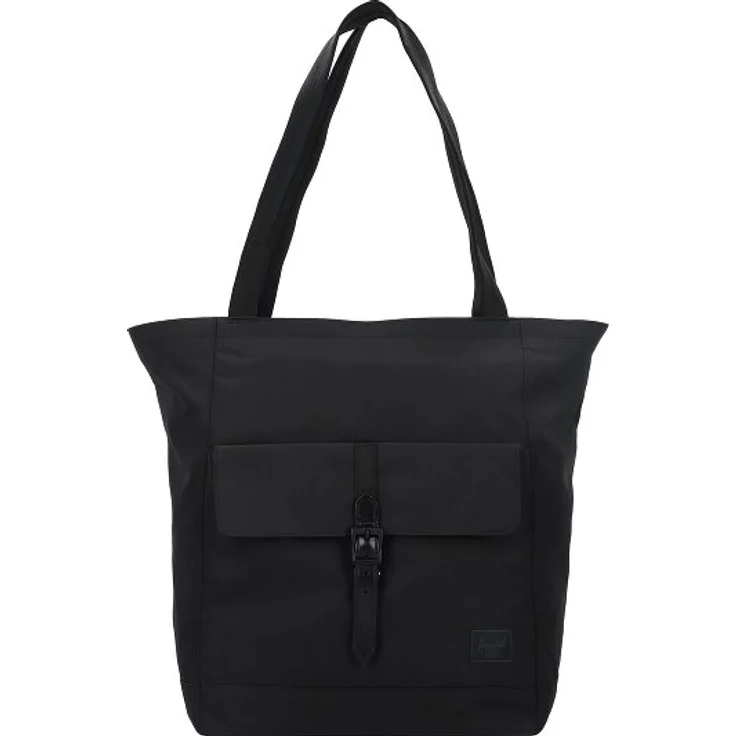 Herschel Retreat Shopper Tasche, 38 cm mit Laptopfach, schwarz, 100% PET