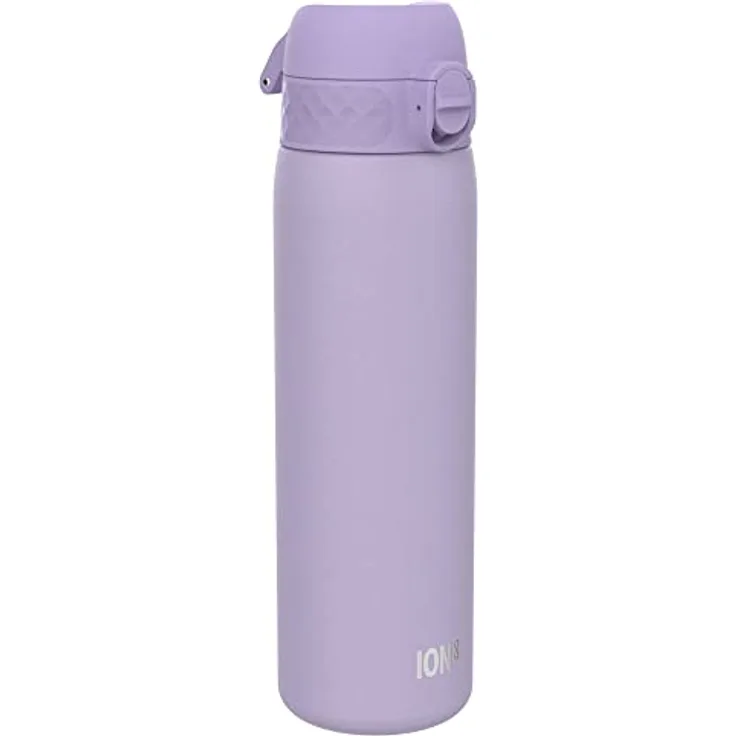 ion8 Auslaufsichere Schlanke Trinkflasche, Vakuumisoliert, Helles Lila, 500ml