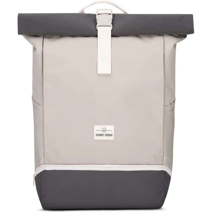 Johnny Urban Cityrucksack Allen Large, Rolltop Damen Herren, Laptop Fach, Wasserabweisend, aus recycelten PET-Flaschen hergestellt