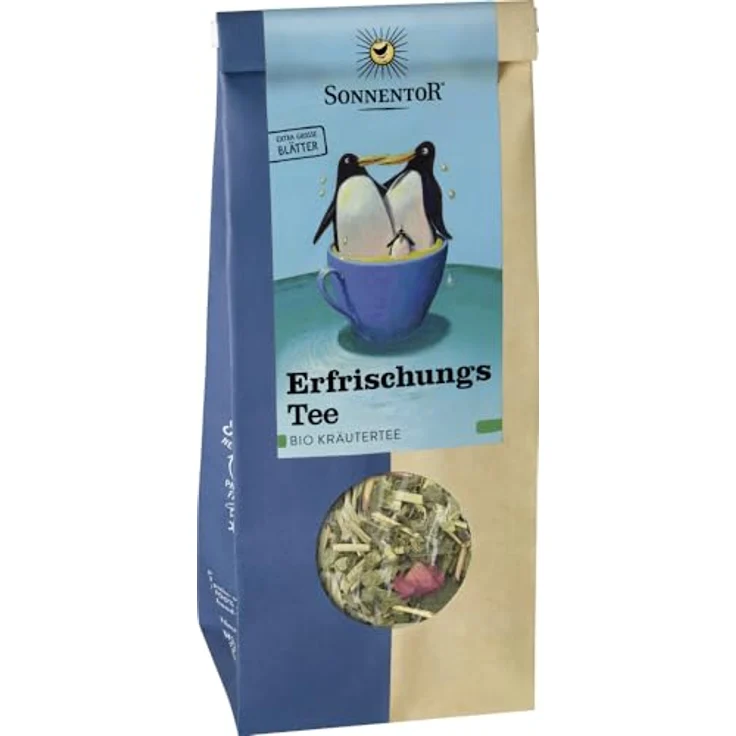 Sonnentor Erfrischungstee Bio, Lose Mischung mit leichter Zitronennote, 50 g – Bild 2
