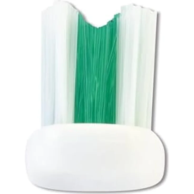 HAGER PHARMA GMBH Miradent Carebrush ortho Zahnbürste, weiß/grün, mit speziellem Bürstenkopf für Zahnspangen – Bild 3