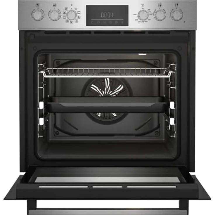 beko BBUM12341XE Einbau-Backofen-Set: Induktionskochfeld mit 4 Kochzonen, 8 Heizarten, 72 l Garraum-Volumen, Pizza-Funktion, Schwarz/Edelstahl – Bild 5