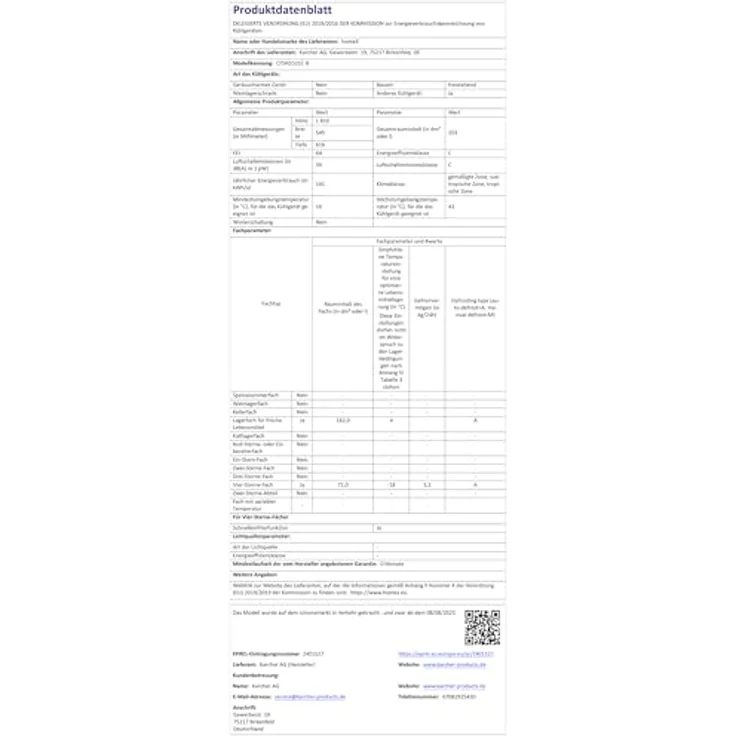 homeX CFSN2531C-B Kühlschrank mit Gefrierfach, 253 Liter, No Frost, freistehend, schwarz – Bild 22