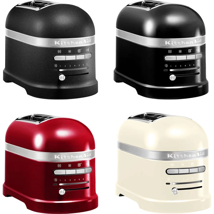 KitchenAid ARTISAN 2 Scheiben Toaster, Creme, mit automatischer Zentrierung und 7 Bräunungsstufen