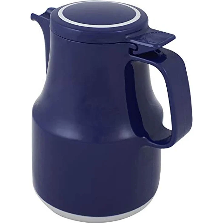 Helios Thermoboy Kunststoff-Isolierkanne mit Klappdeckel 0,3 l blau spülmaschinenfest – Bild 4