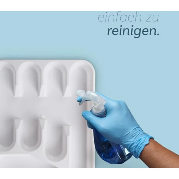 Pro Home Besteckkasten Besteck Organizer (33,5x26x4,5cm), Besteckeinsatz Schubladen, Besteckhalter Küche - Schubladeneinsatz, Weiß, Anthrazit – Bild 9