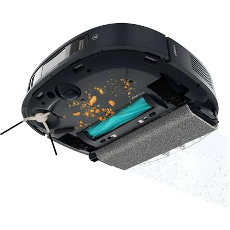 Cecotec Conga Z100 Saugroboter mit Wischfunktion, 20.000 Pa Saugkraft, KI mit LaserEye, AquaCycle Wischsystem, Selbstentleerung 3L – Bild 2