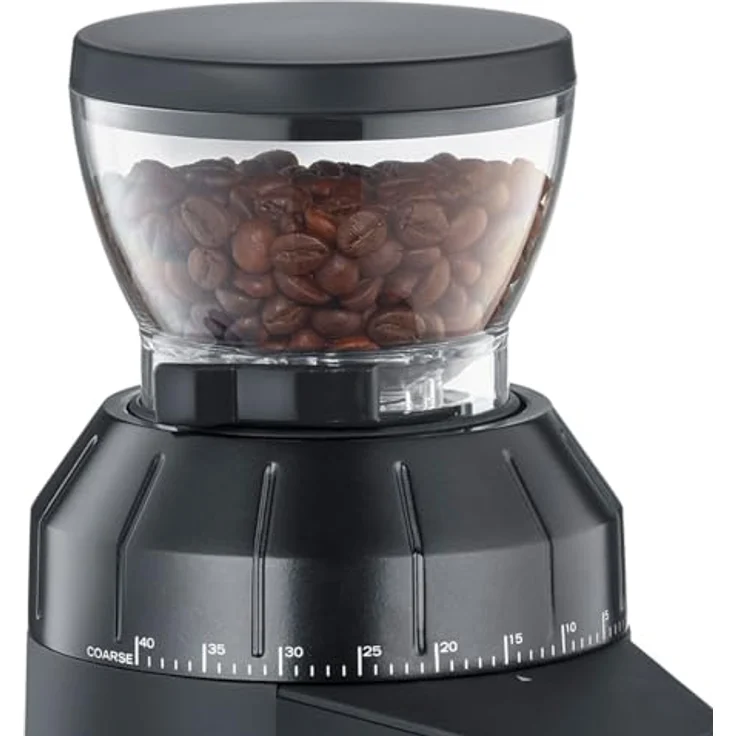 Graef Kaffeemühle CM8002 | Elektrische Bohnenmühle mit LED Beleuchtung und 40 Mahlgradeinstellungen | 350g Füllmenge | Schwarz-matt – Bild 4