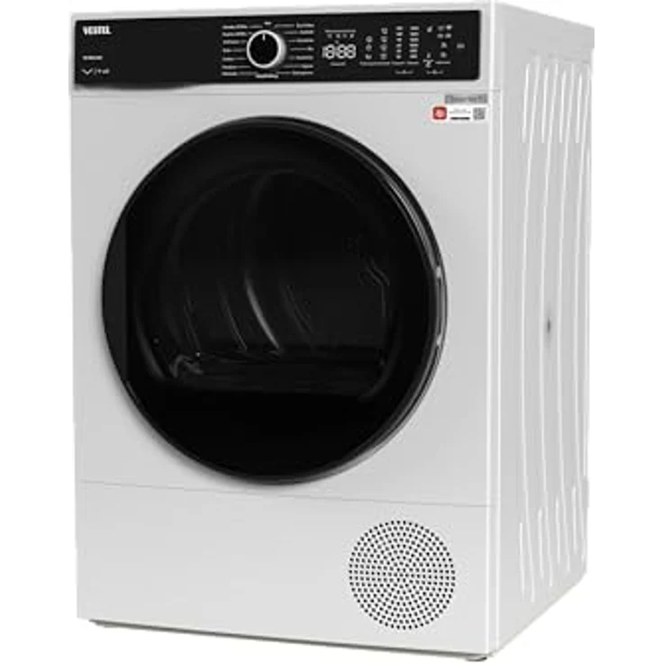 Vestel TDI 89302 WIFI Wärmepumpentrockner, 8 kg, Energieeffizienzklasse C, Pearl Drum, 15 Programme, WLAN-Steuerung, Kindersicherung, Weiß – Bild 4
