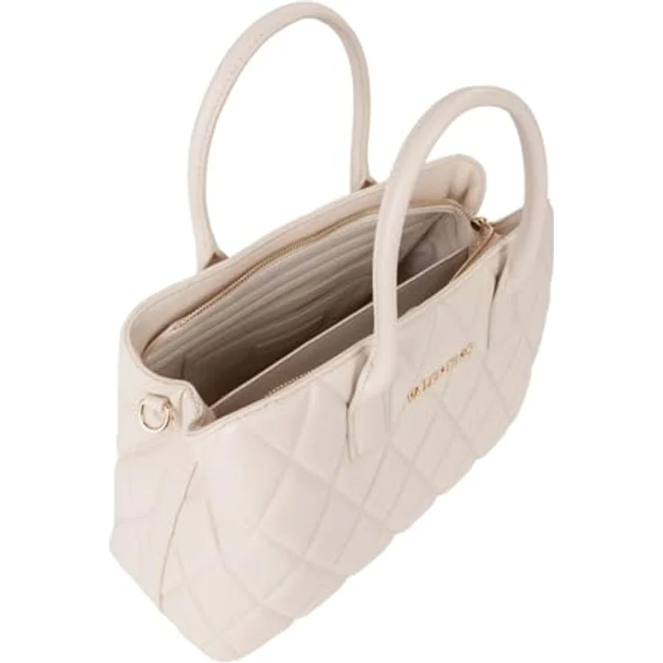 Valentino Frisia Shopper Tasche, 35 cm x 15 cm x 21 cm, aus 100% Polyurethan, beige – Bild 4