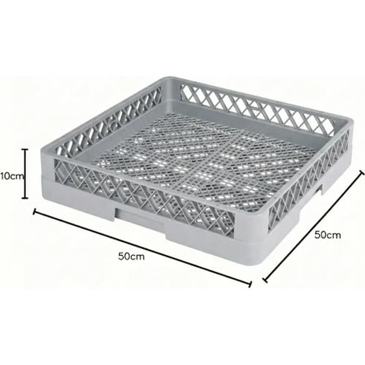 Morleos Spülkorb 50x50 für Gastro Spülmaschine – Besteckspülkorb 49x49x10 cm (feinmaschig) – robust und hygienisch für Restaurant, Hotel, Catering – Bild 3