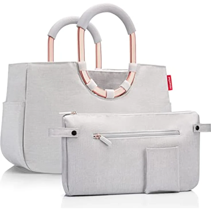REISENTHEL® Shopper Einkaufstasche loopshopper M, wasserabweisend mit gepolsterten Tragegriffen, twist sky rose – Bild 4