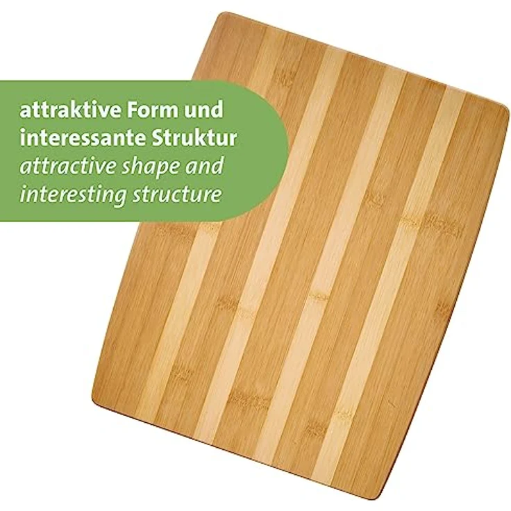 Westmark Schneidebrett – Küchenbrett zum Schneiden und Hacken, robuste Schneidunterlage aus Holz, auch ideal zum Servieren – Bambus, 50 x 35 cm – Bild 5