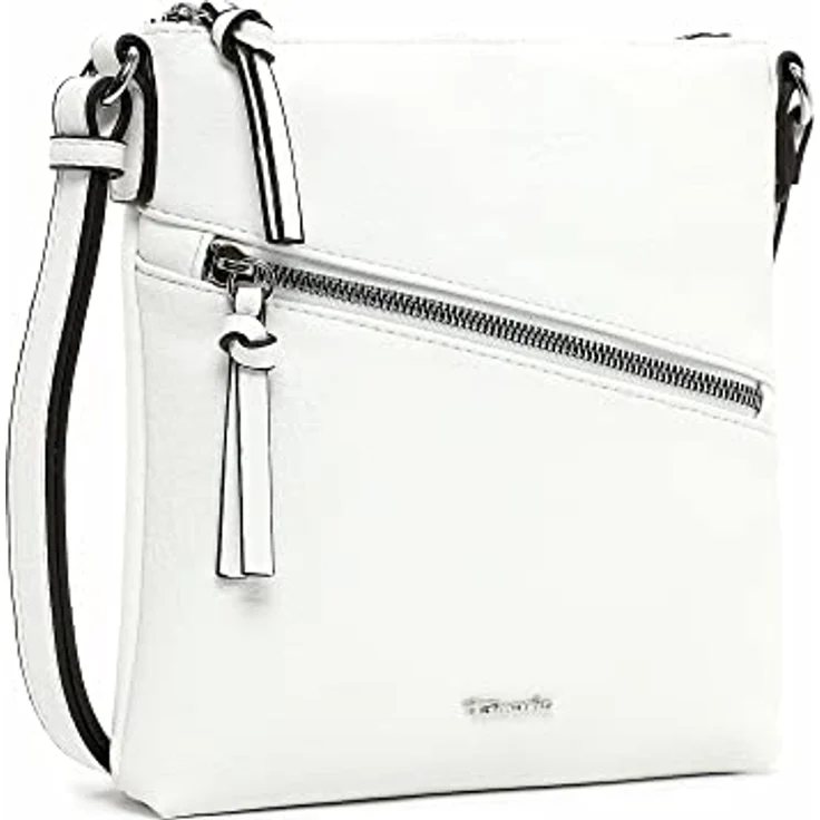 Tamaris Alessia, Handtasche aus Kunstleder mit Reißverschluss, weiß – Bild 2