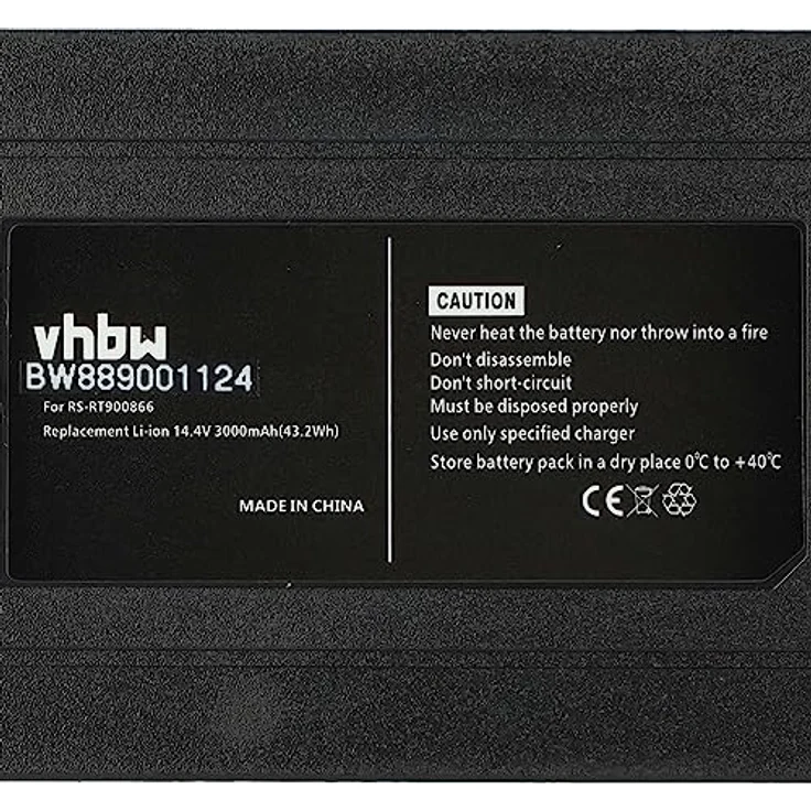 vhbw Akku Ersatz für Fakir 3121140 Staubsauger Schwarz (3000 mAh, 14,4 V, Li-Ion) – Bild 5