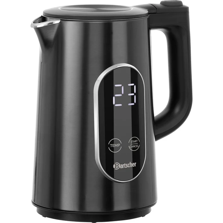 Bartscher Wasserkocher 1,5LD, 1,7L mit 4 Temperaturstufen und Display