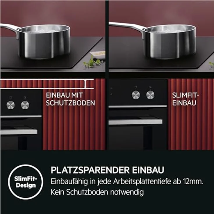 AEG Induktions-Kochfeld Serie 5000 TO64ICOFIT, Kratzresistente SaphirMatt SE-Oberfläche, 4 Kochzonen, Made in Germany, Bräterzone – Bild 14