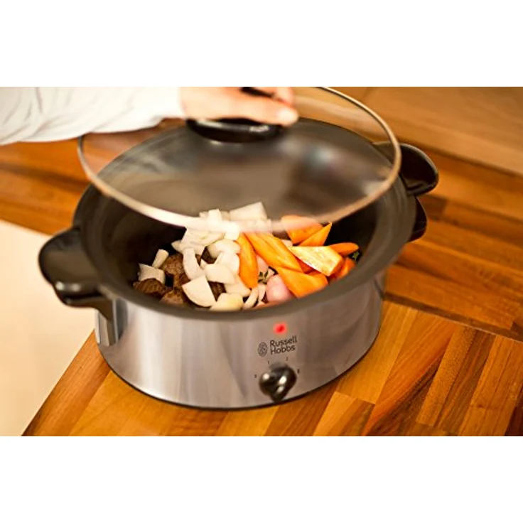 Russell Hobbs Slow Cooker, Schongarer, 3 Temperatureinstellungen, 3.5l, 160 Watt, CookHome Slowcooker 22740-56 – Bild 8