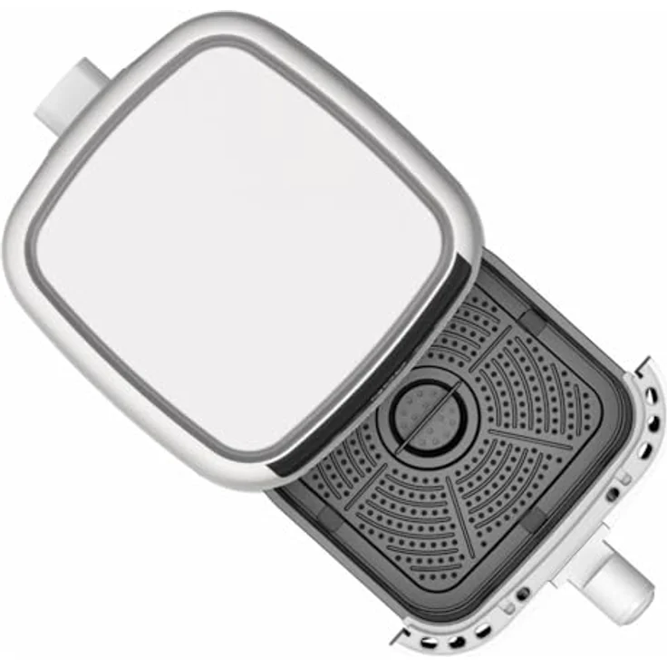 SALENTE Salente HotAir, 2-in-1 Heißluftfritteuse mit Grill, 4,3 l, digitaler LED-Touchscreen, 8 Programme, Timerfunktion, ölfrei, 80-200 °C, weiß – Bild 4