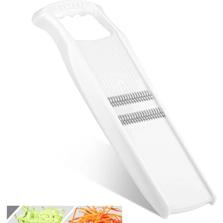Börner Gemüseschneider Roko PowerLine, Rohkostschneider & Julienneschneider, robuste Reibe ohne Weichmacher und BPA, für feine Julienne-Streifen – Bild 1
