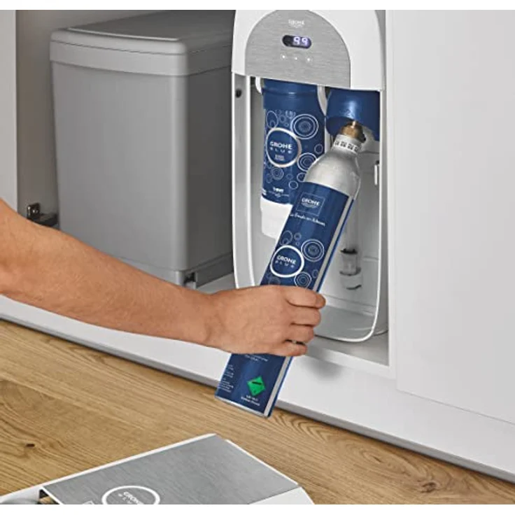 GROHE Blue - CO2 Flasche (425g, für jeden Wassersprudler, für bis zu 60 Liter), chrom, 40651000 – Bild 5