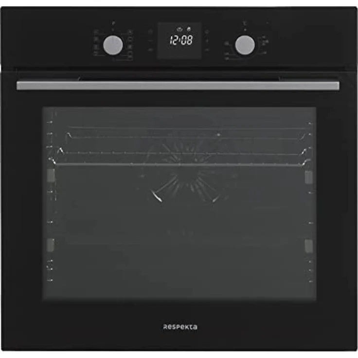 Respekta Autarker Einbaubackofen AB700 mit Glaskeramikkochfeld, Energieeffizienzklasse A, 80 Liter Garraum, LED Timer - Schwarz – Bild 4
