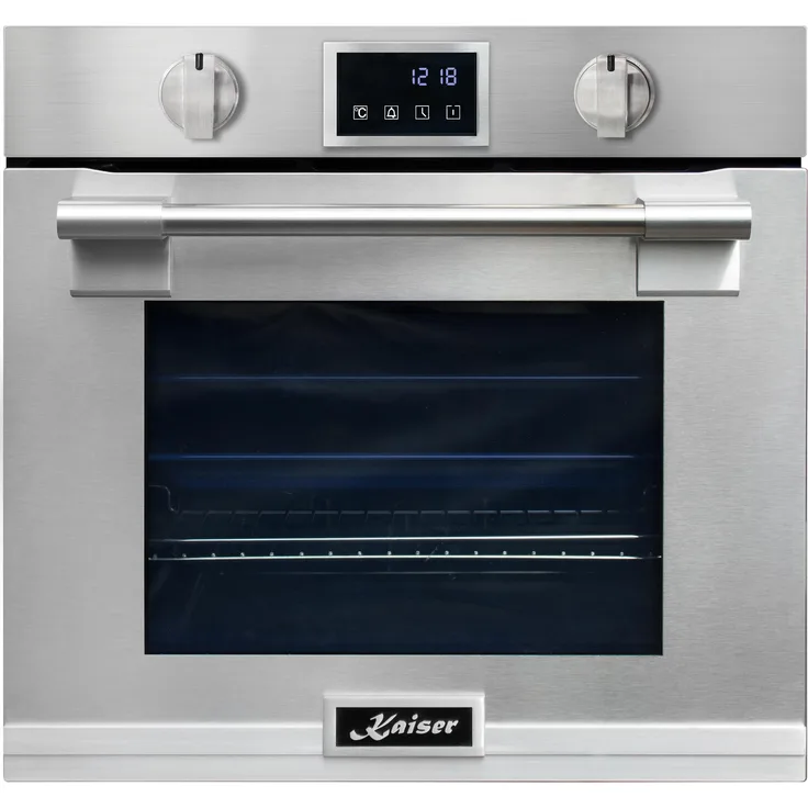 Kaiser EH 6339 XXL Einbau-Backofen 86L, Pyrolyse & AirFry, Edelstahl mit Anti-Touch-Effekt, Touchdisplay, 11 Funktionen