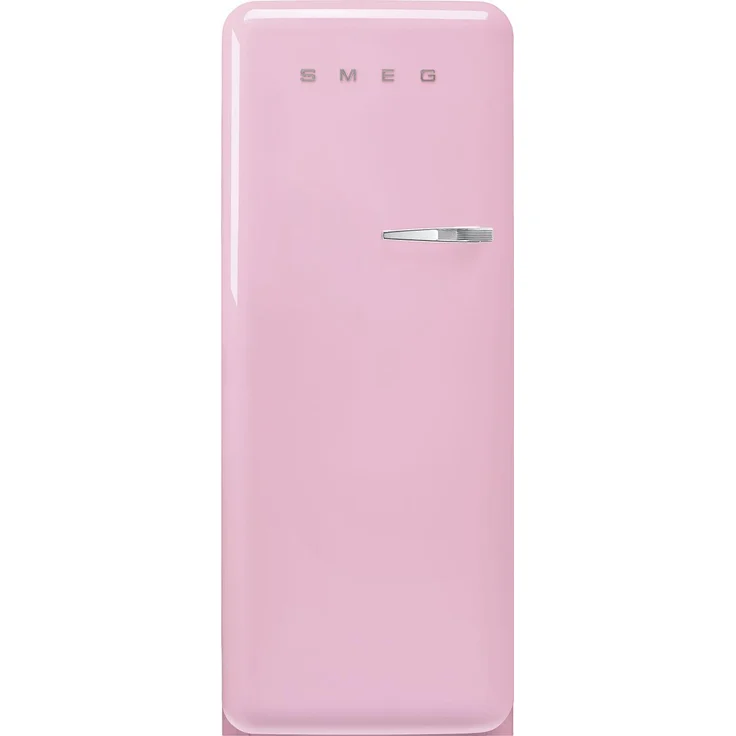 Smeg FAB28LPK6, Kühl- und Gefrierkombination Freistehend mit 270 l, Retro-Design in Pink, LED-Beleuchtung, Multi Flow und elektronischer Temperatur-Regelung