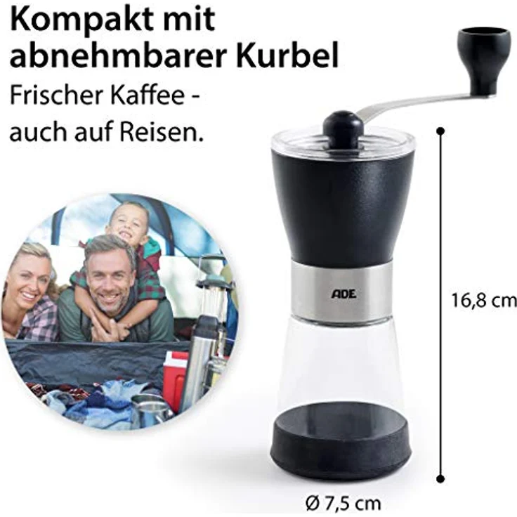 ADE KG2000 Kaffeemühle Schwarz, Grau – Bild 5