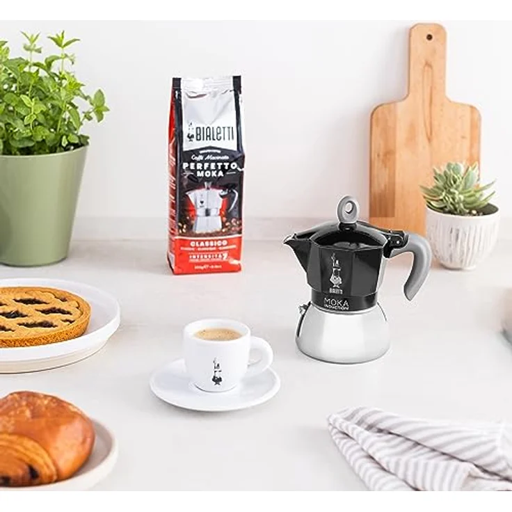 Bialetti New Moka Induction 2 Tassen Schwarz – Bild 6
