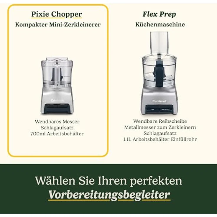 Cuisinart PixieChopper 3 Cup Food Chopper, 700ML Zerkleinerer in Silber – Bild 4