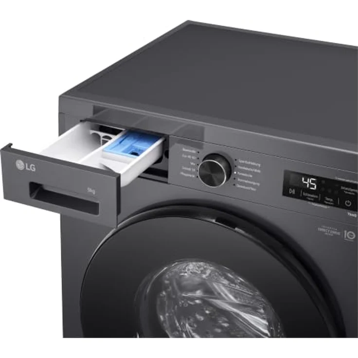 LG F4WB309YB unterbaufähig Waschmaschine, 9 kg, 1310 U/Min., Inverter Direct Drive®, Steam-Funktion, AquaControl, ThinQ® App-kompatibel – Bild 9