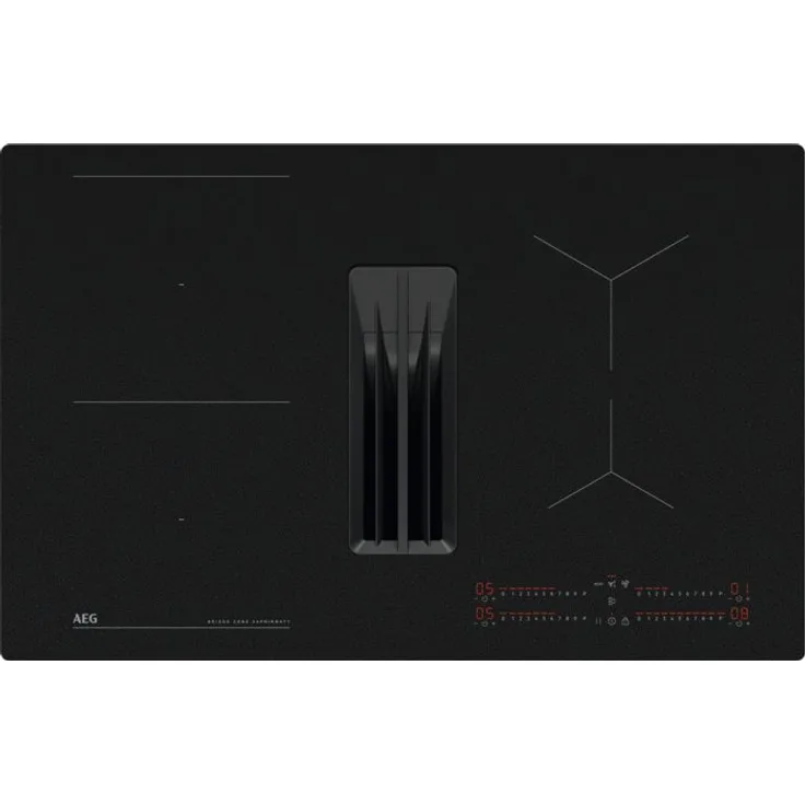 AEG TH84CB0BSZ, autarkes 83 cm Induktions Kochfeld mit 4 Zonen und integriertem Dunstabzug