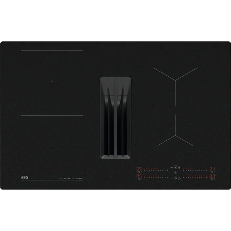AEG TH84CB0BSZ, autarkes 83 cm Induktions Kochfeld mit 4 Zonen und integriertem Dunstabzug – Bild 1