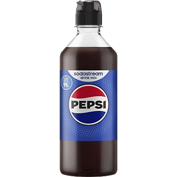SODASTREAM 1925601490, Pepsi Sirup 440ml in Schwarz, für ca. 9 Liter Getränke