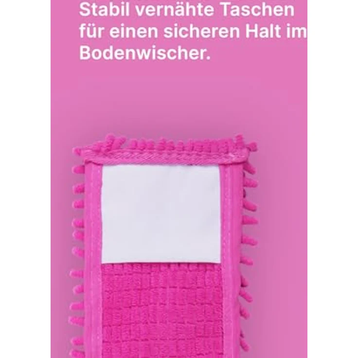 Bestlivings Ersatzbezug Beere für Bodenwischer (4er Pack) - 40cm Chenille Wischbezug, für alle gängigen Klapphalter - Bezug für alle Bodenarten, Mikrofaser für effiziente Reinigung – Bild 4